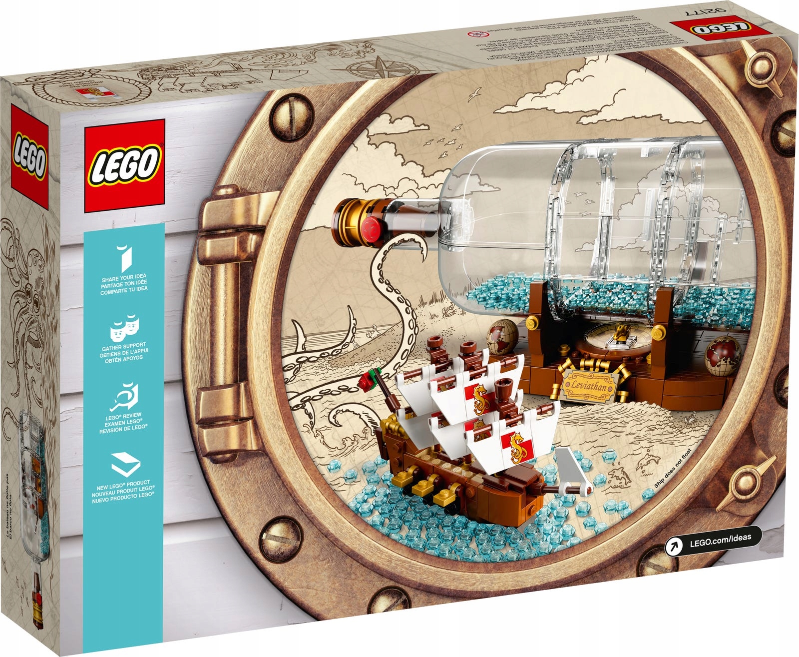 KLOCKI LEGO IDEAS 92177 STATEK W BUTELCE Marka LEGO