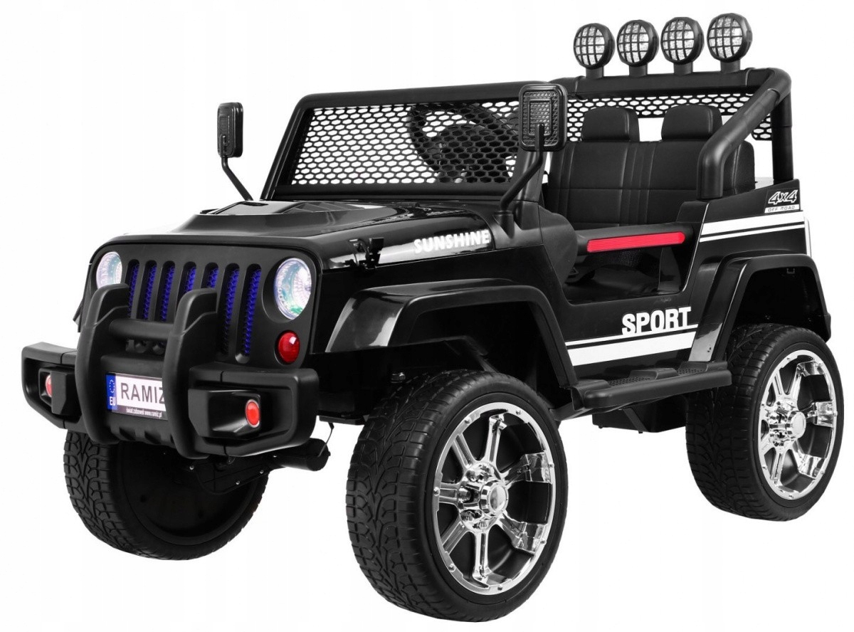 Auto terenowe Raptor Drifter Na Akumulator Pilot 4x4 Silniki Led Pianka MP3