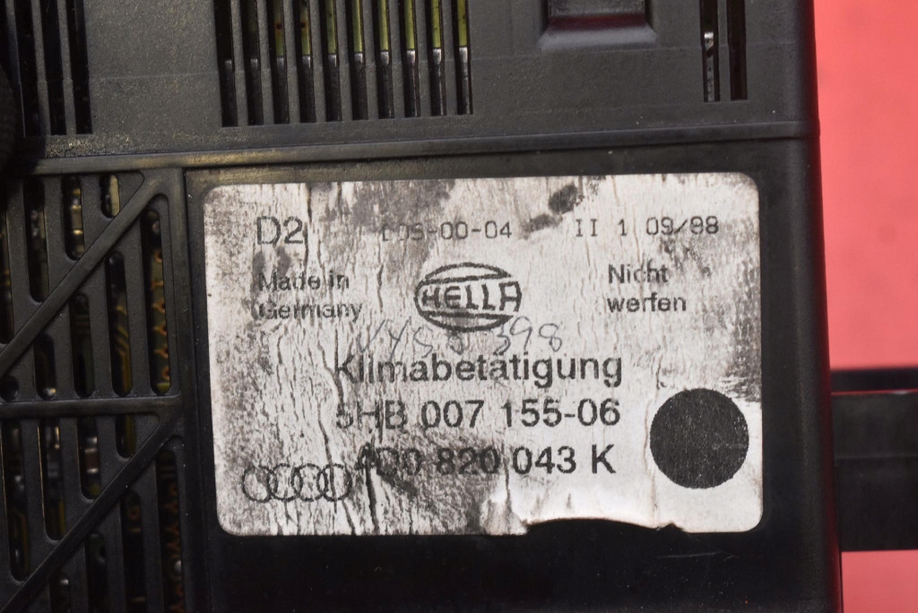 control panel air conditioning devices KLIMY 4D0820043K AUDI A8 D2 94-99
