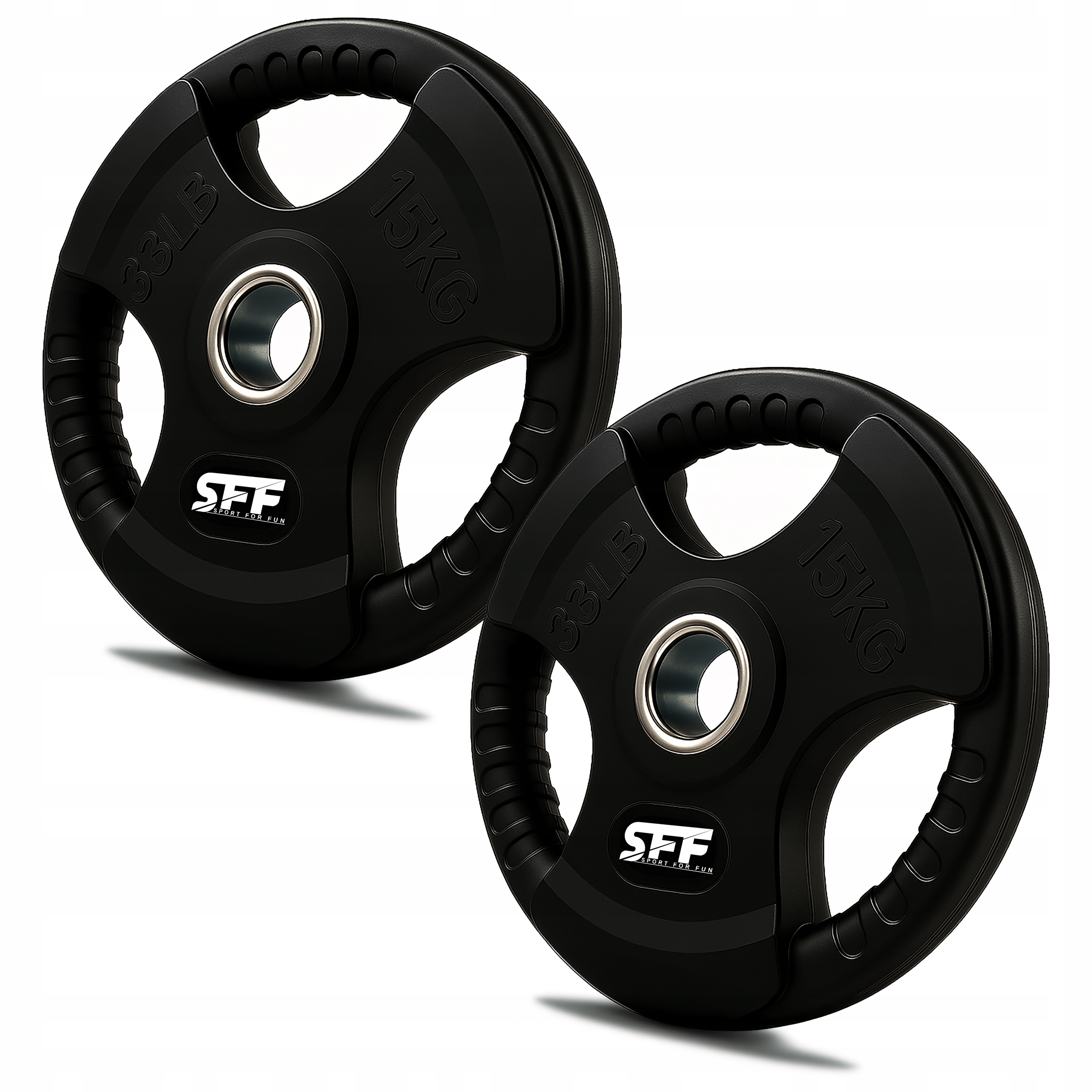Obciążenie Olimpijskie Krążek 2x15KG Gumowane 51MM Wytrzymałe Talerz