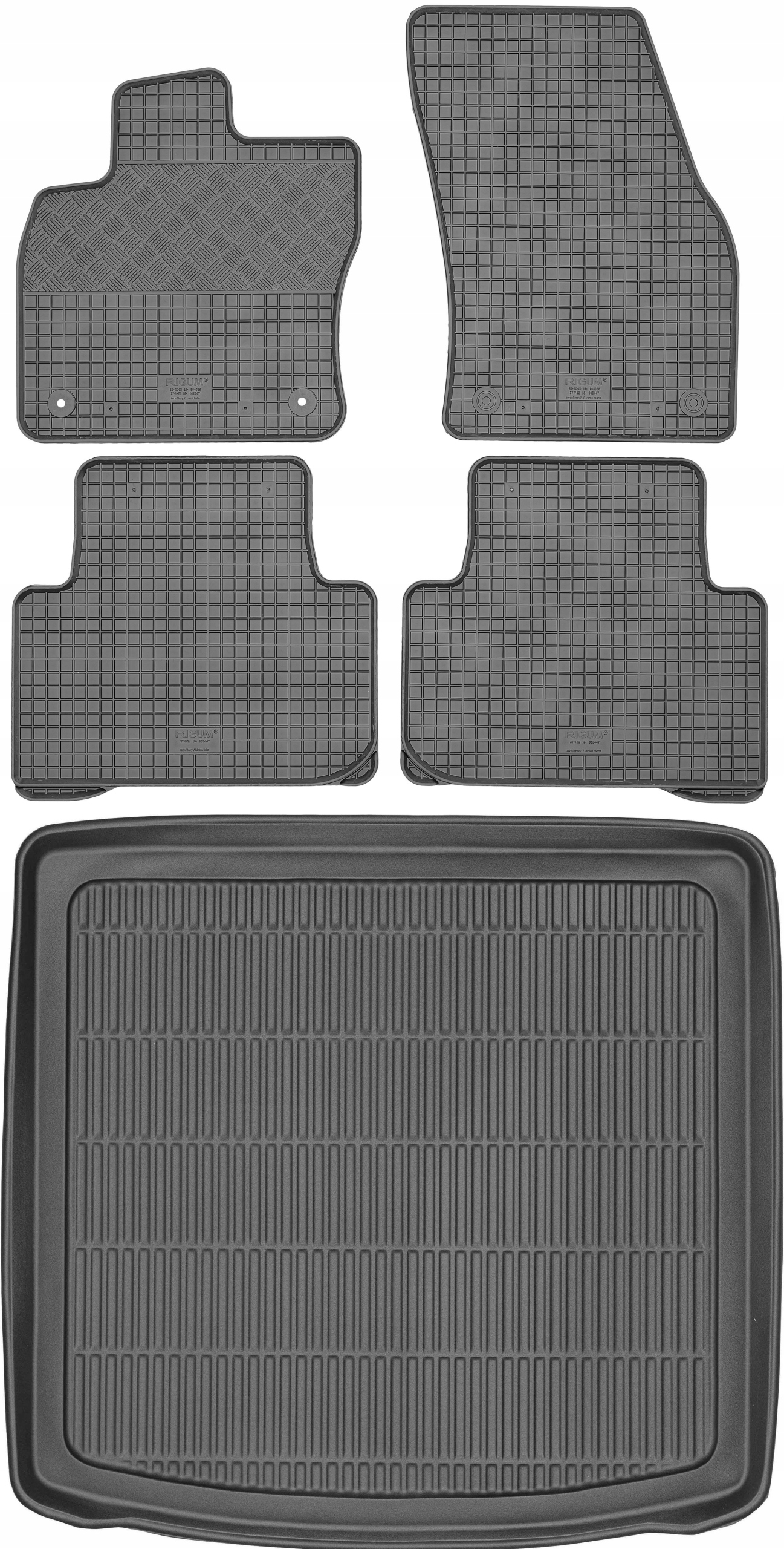 Volkswagen Touran II Minivan od roku 2015 Sada Koberčeky batožinový priestor