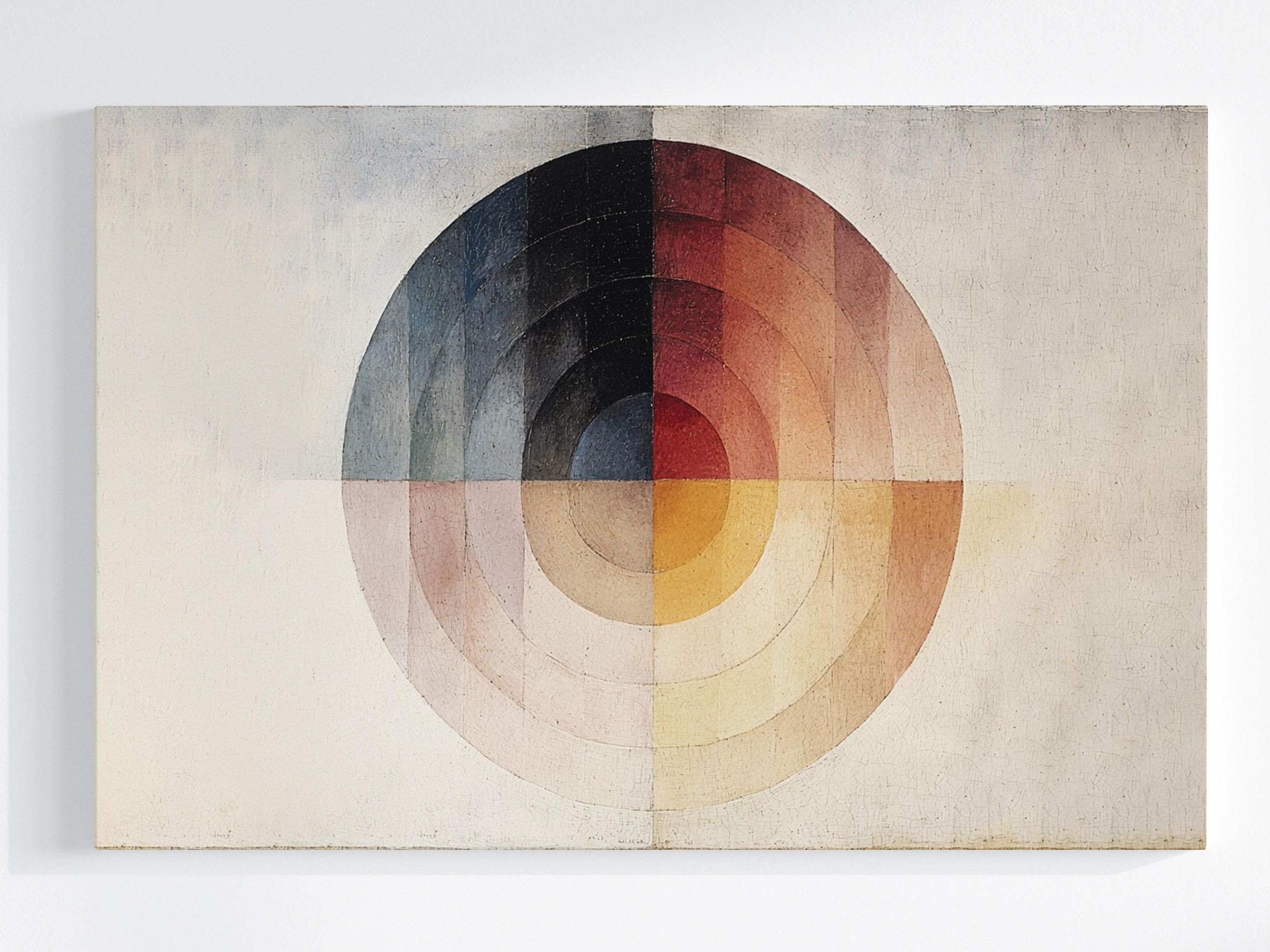 Obraz Na Plátně Canvas Grafika Abstrakce Bauhaus Kolo Geometrie 120x80