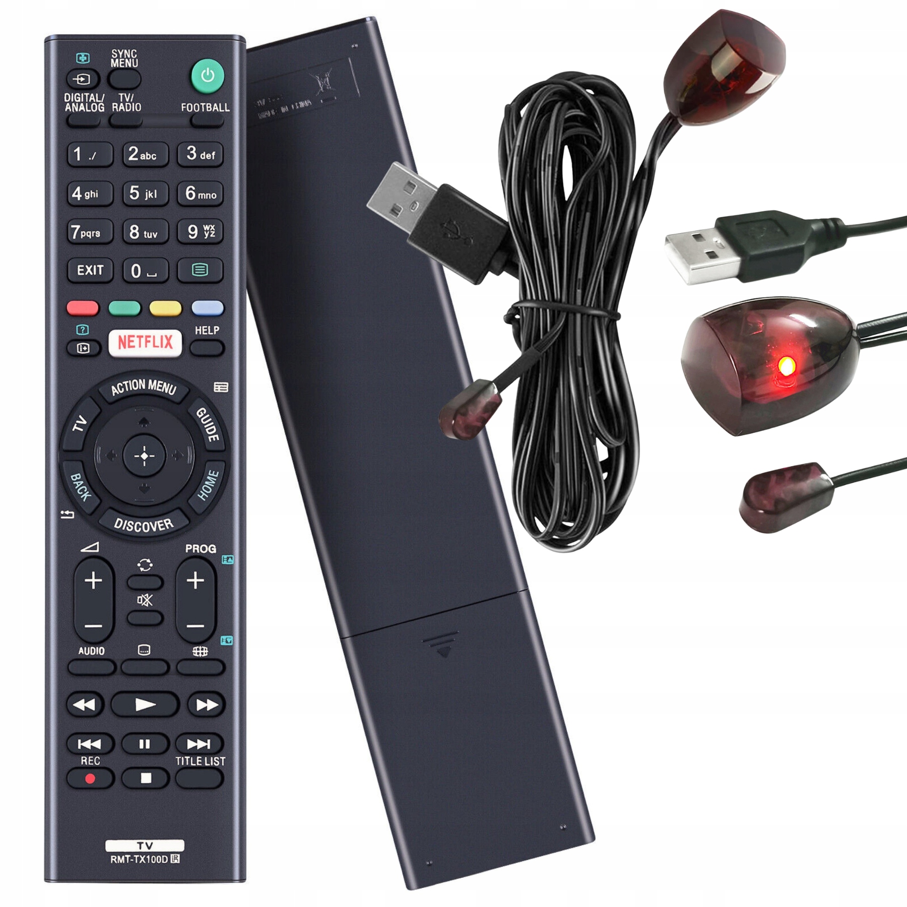 Dálkový Ovladač RMT-TX100D Pro Sony KDL40HX750 KDL-40HX751 KDL-40HX753 Ir Kabel