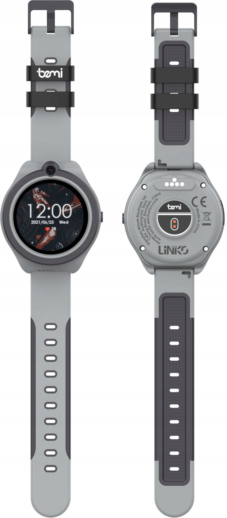 Smartwatch BEMI Linko Szary Kolor szary