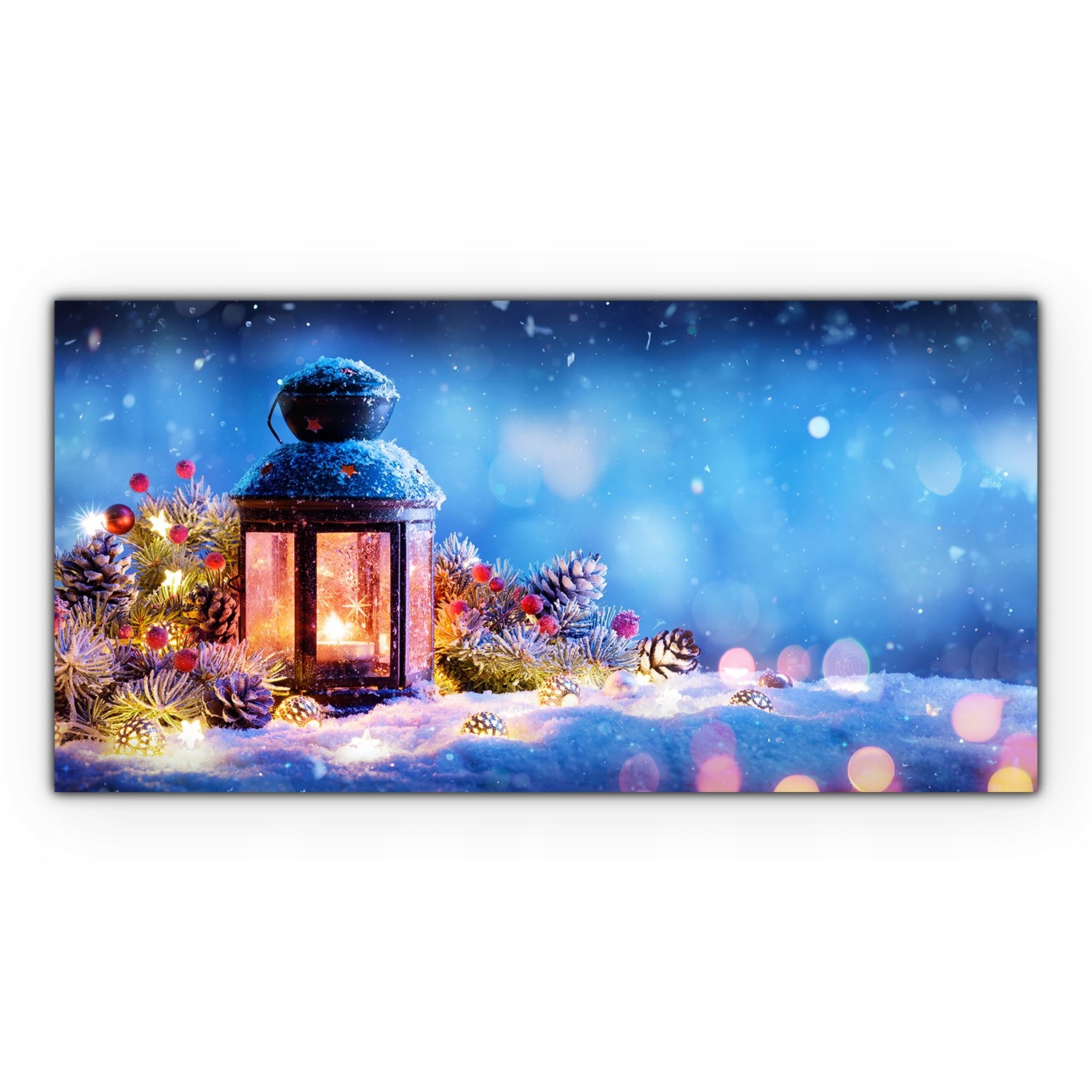 

Obraz szklany Bożonarodzeniowy lampion 100x50 cm