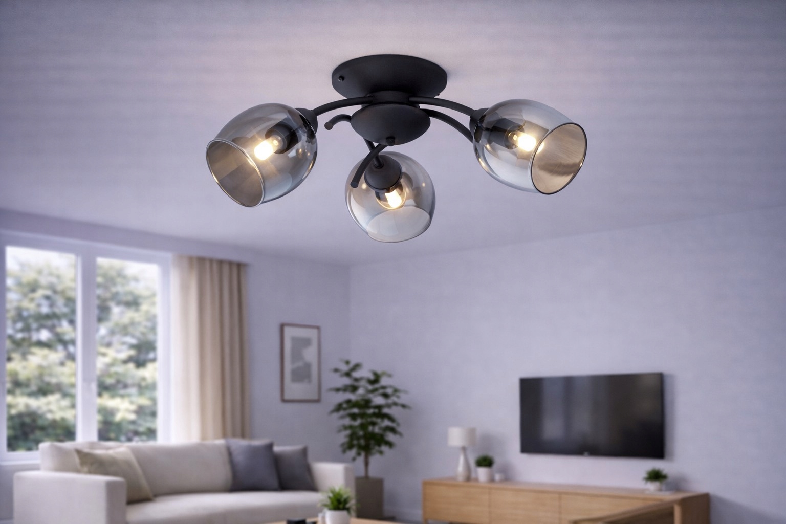 Euro-Lamp stropná lampa Ella 3 čierna 3x60W Výrobca