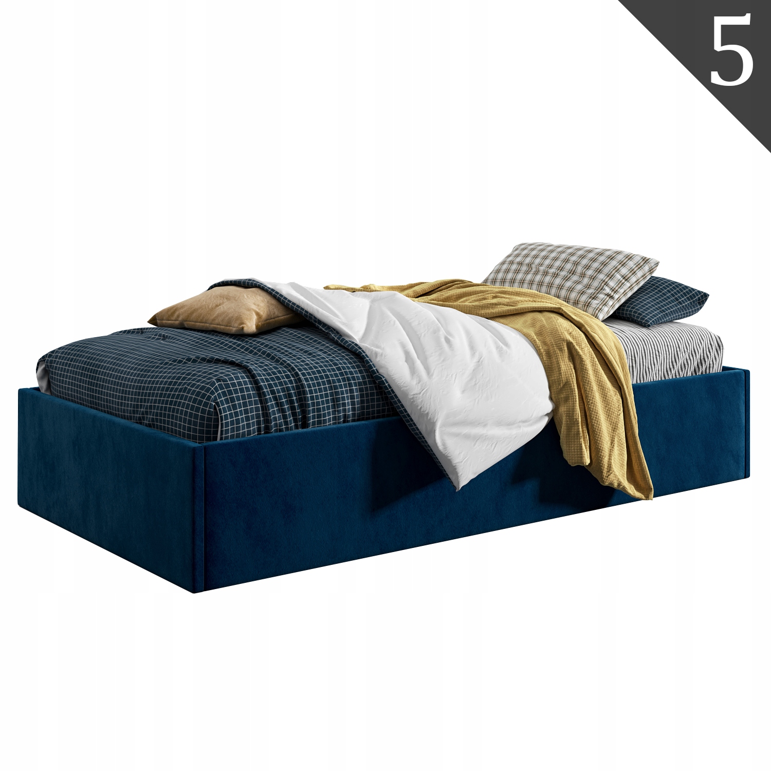 Łóżko młodzieżowe Tapczan 120x200 + POJEMNIK Długość mebla 210 cm