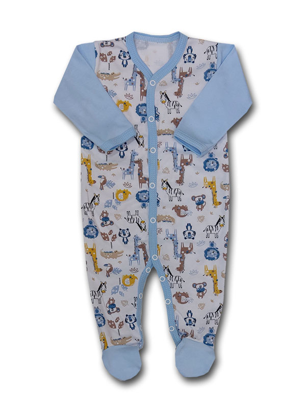 

Pajacyk niemowlęcy Piżamka dł.rękaw Safari 56