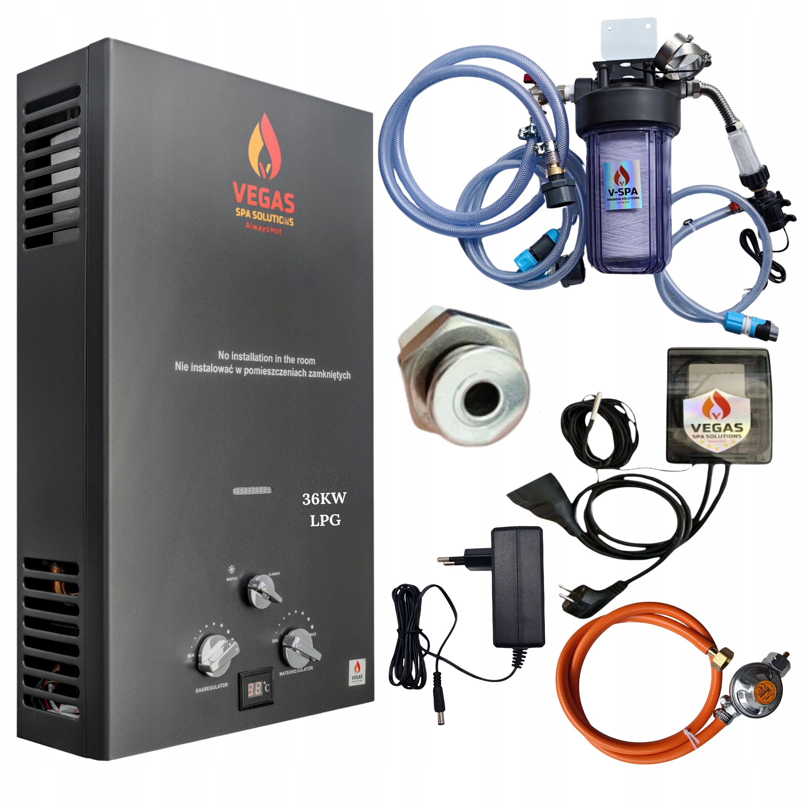 Plynová pec s ohrievačom na prerobenie Z Dreva Na Plyn pre záhradnú guľatinu