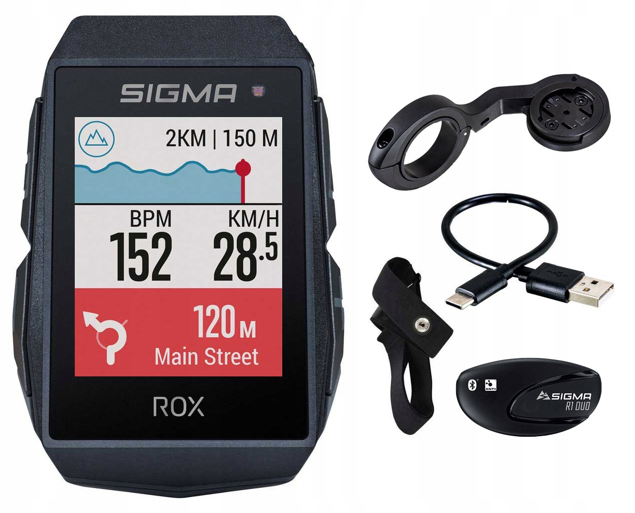 

Licznik Rowerowy Gps Ant+ Wysokość Puls Nawigacja