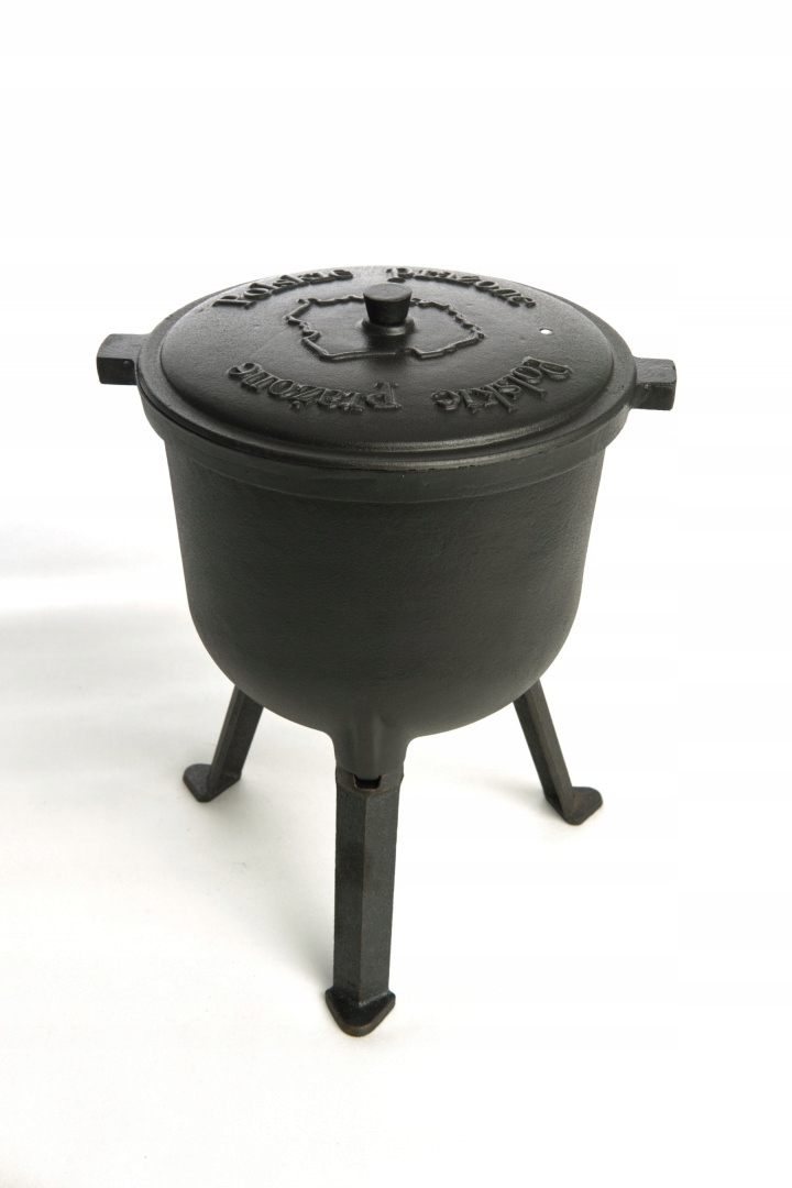 Garnek na prażone Kociołek myśliwski żeliwny 4l Pojemność 4 l