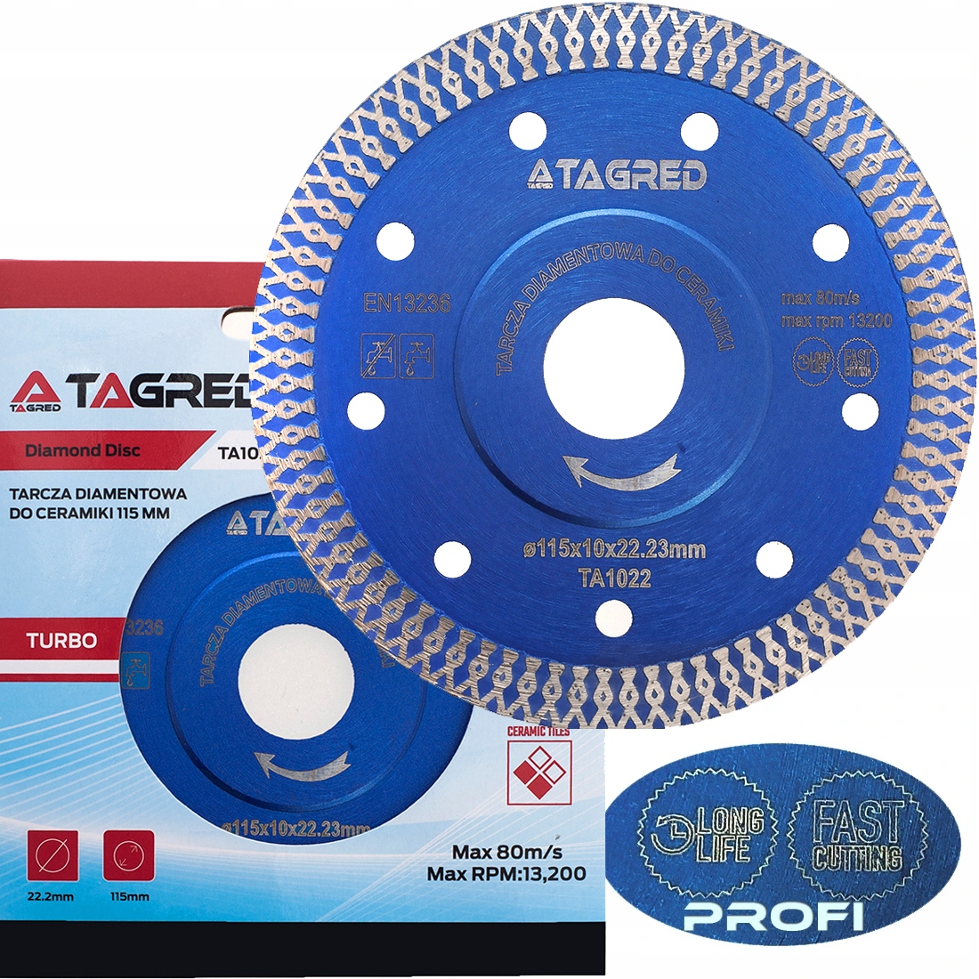 

Tarcza Diamentowa Do Cięcia Gresu Płytek 115MM Pro