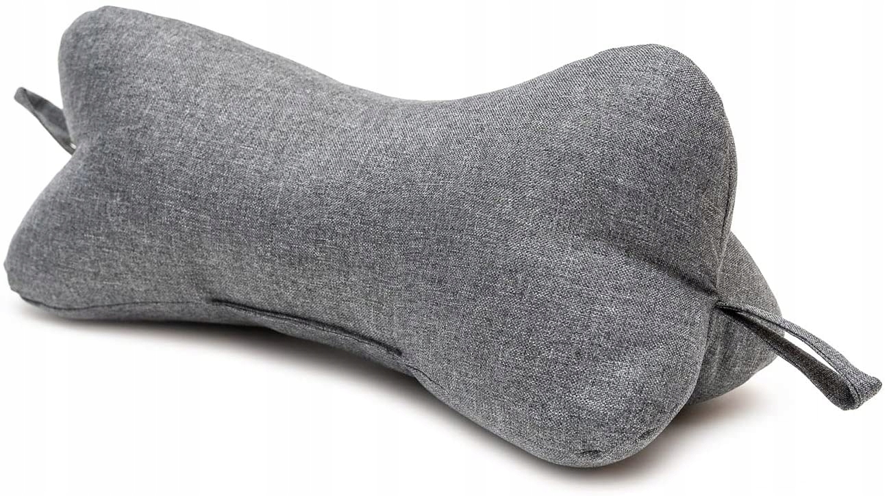 PODUSZKA POD KARK SZYJE KOŚĆ SZARY LEN