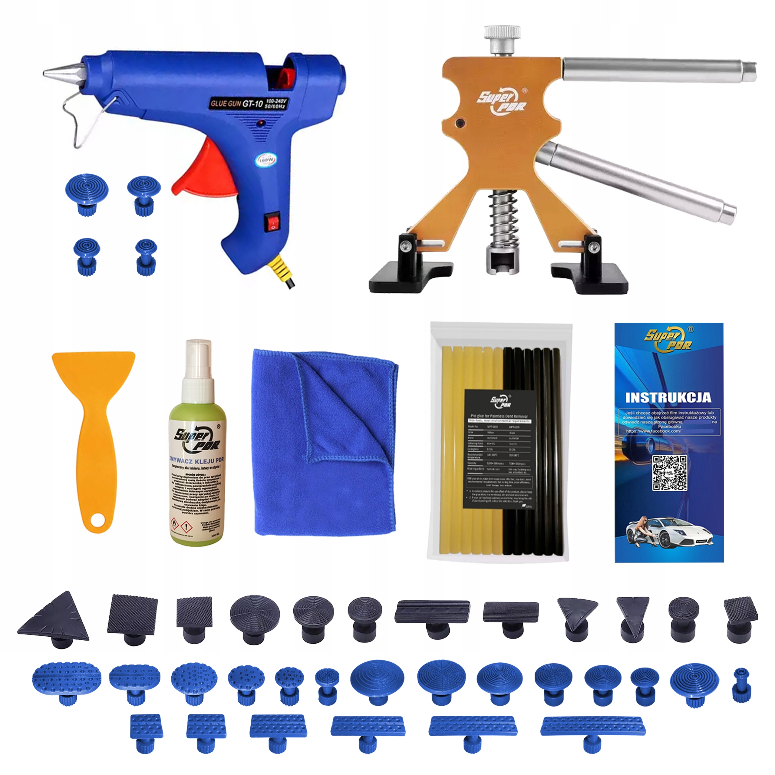 Nástroje Pdr Sada pro odstraňování promáčklin po gradobici Sada Pdr