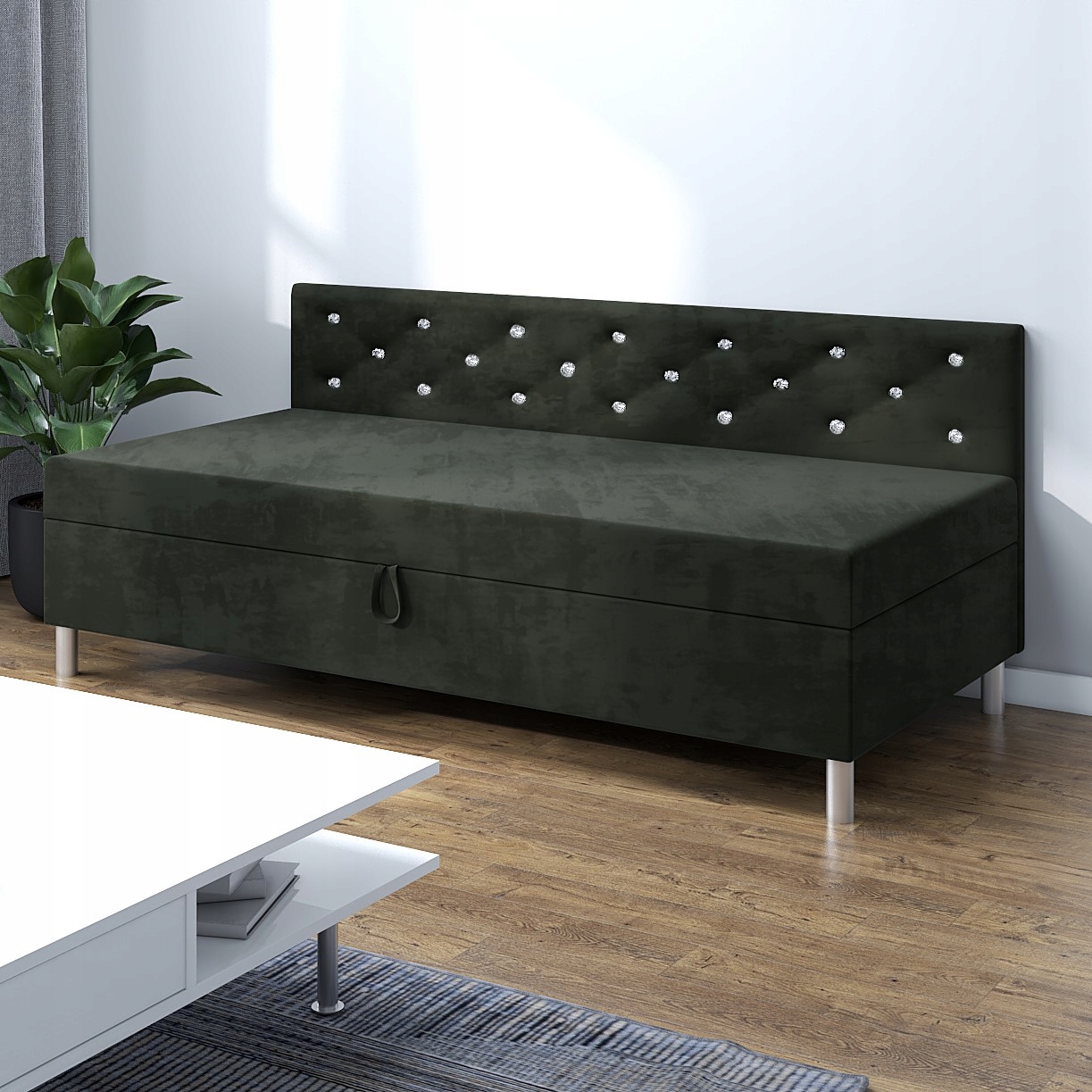 Jednolůžková postel Princess s opěradlem 110x195