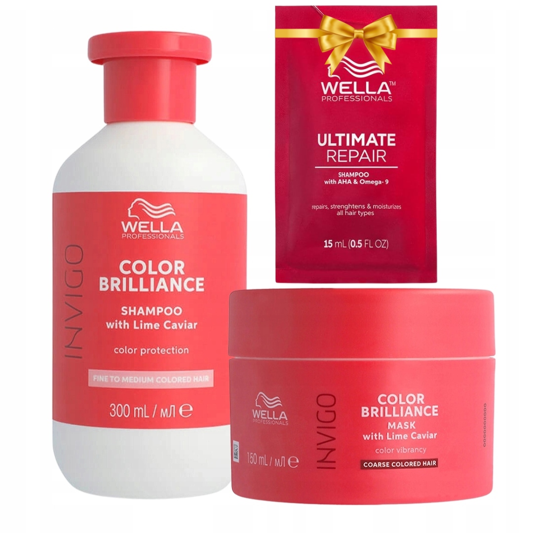 Wella Professionals Invigo Brill Szampon Maska Włosy Farbowane