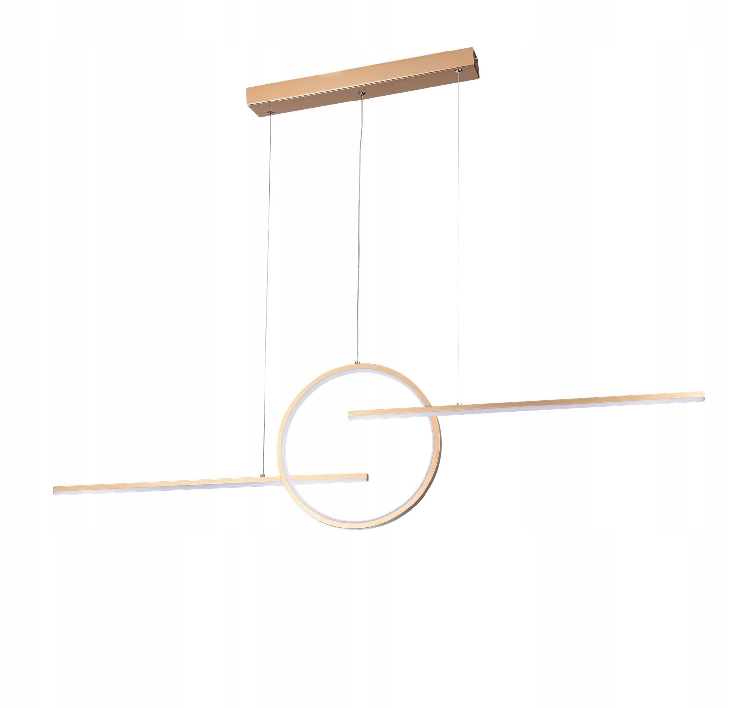 Lampa wisząca złota o geometrcznym kształcie z ringiem 38W Led AZzardo