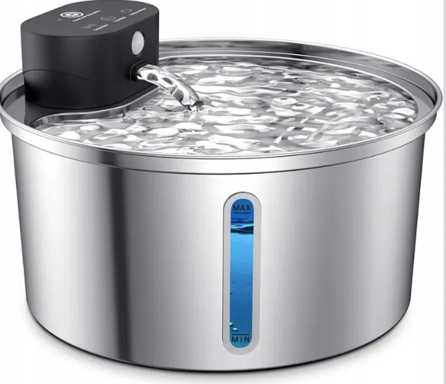 Levně 3.2L Fontána pro kočky Nerezová ocel Automatický dávkovač vody pro kočky