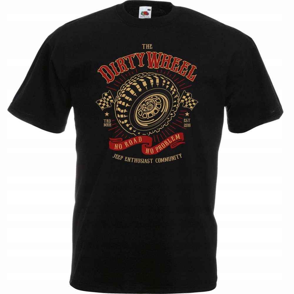 

Koszulka Dirty wheel opona monster truck auto L