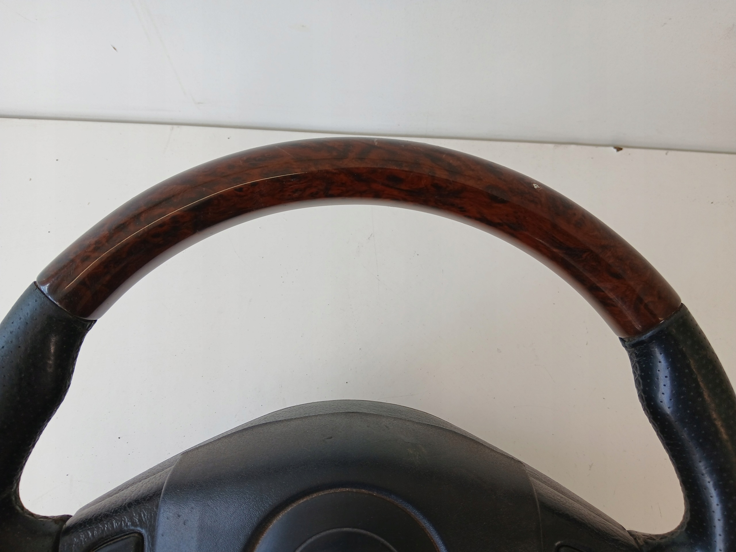 ROVER 200 400 lenkrad Holzerne Holz Leder AIRBAG