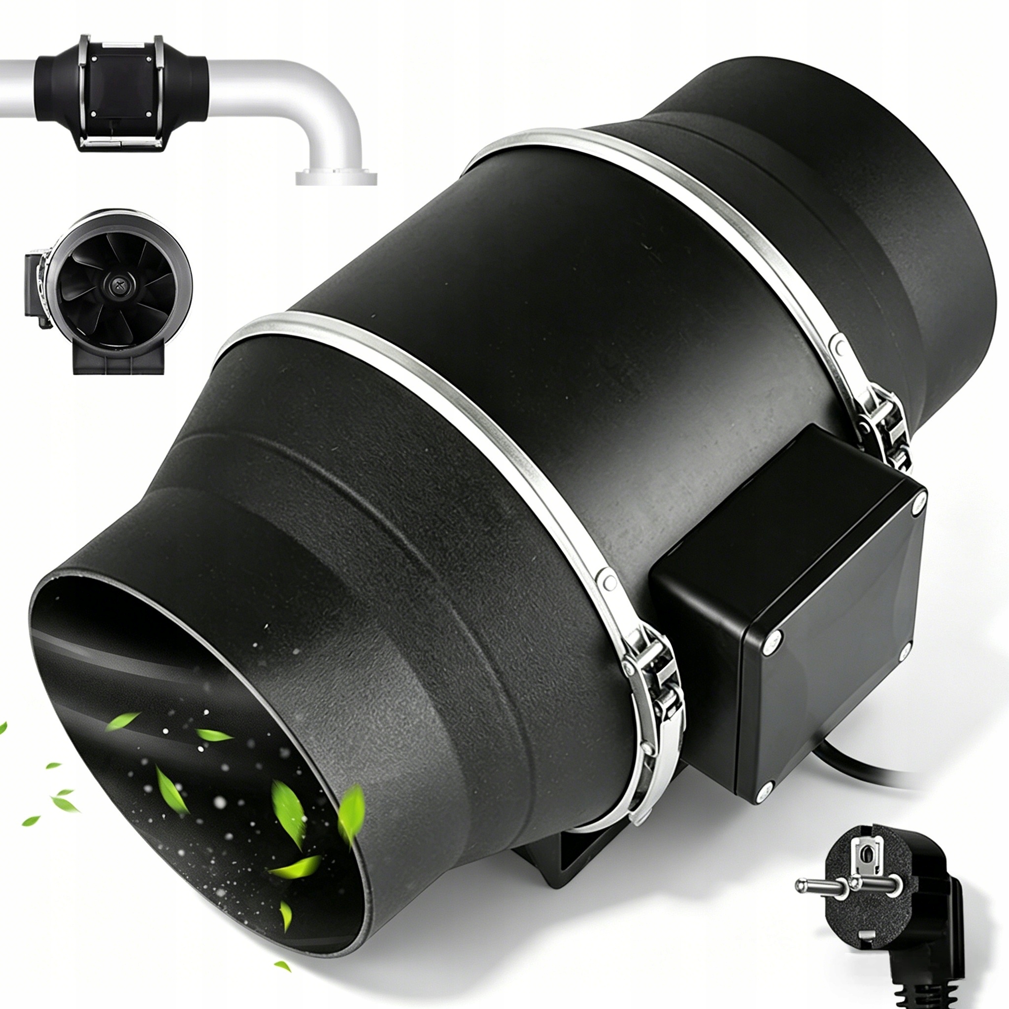 Průmyslový Odtahový Ventilátor 150 MM 540 M³/h 80 W Pro Sklepní Dílnu