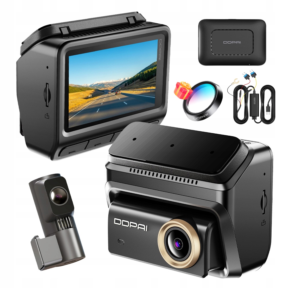 Kamera Ddpai Videorekordér Z90 Pro 4K Hdr Gps Přední Zadní Modul 4G