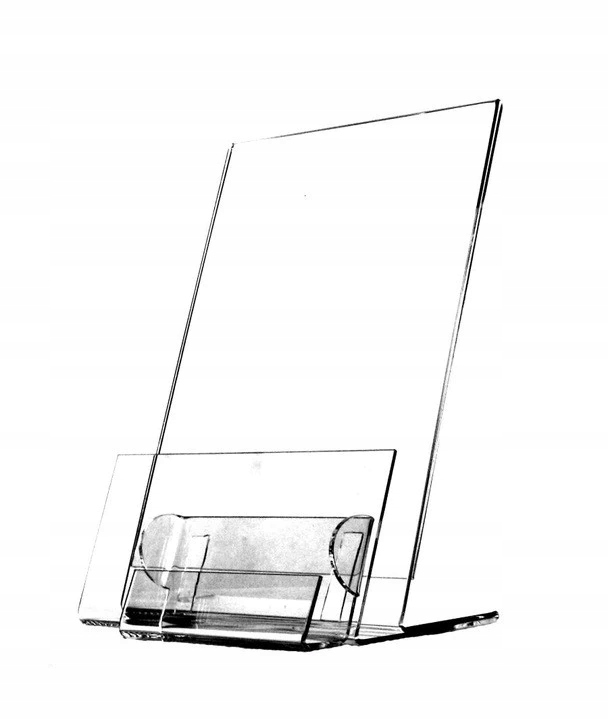 Stojak 2w1 ulotki + wizytówki A4 pion