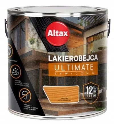 Altax Lakierobejca Żywiczna Ultimate 12 Lat Do Drewna Kasztan 2,5L
