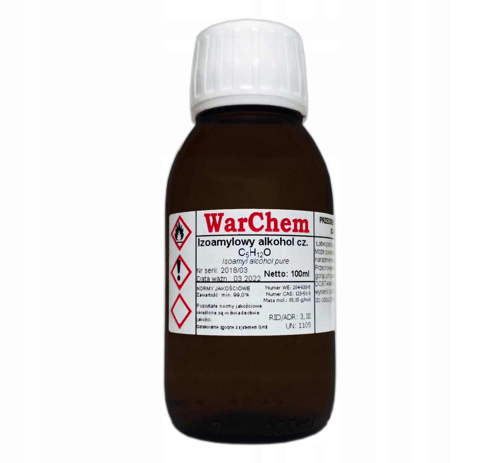 

Alkohol Izoamylowy czysty 100ml