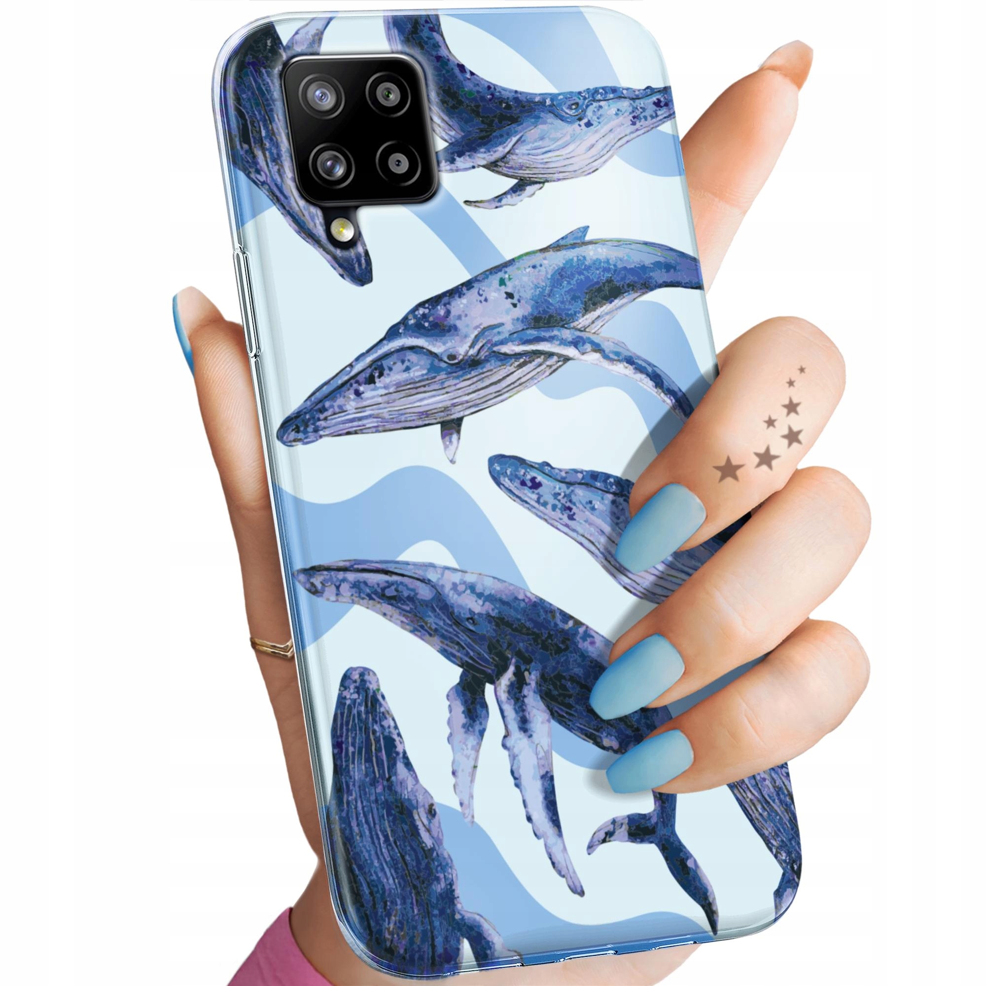 Etui Do Samsung A42 5G Morze Fale Woda Aqua Obudowa Pokrowiec Case