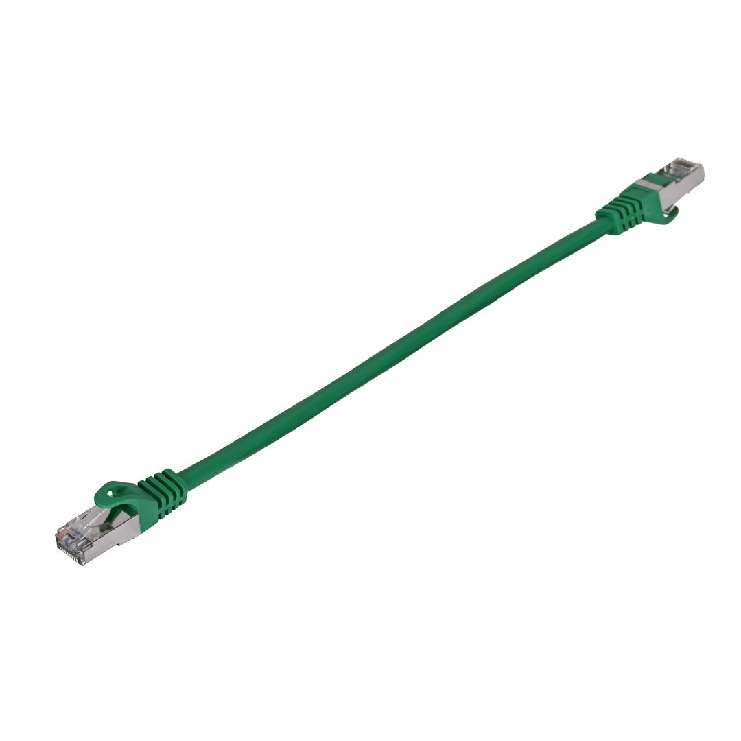 Patchcord KAT.6 Ftp 0.25M Zielony Fluke Passed Lanberg 10-PACK