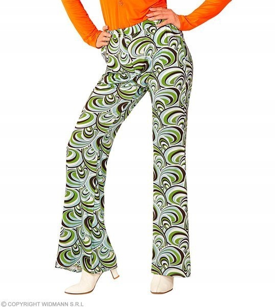 Dámské Kalhoty Groovy Disco Zelené, Velikost L/XL
