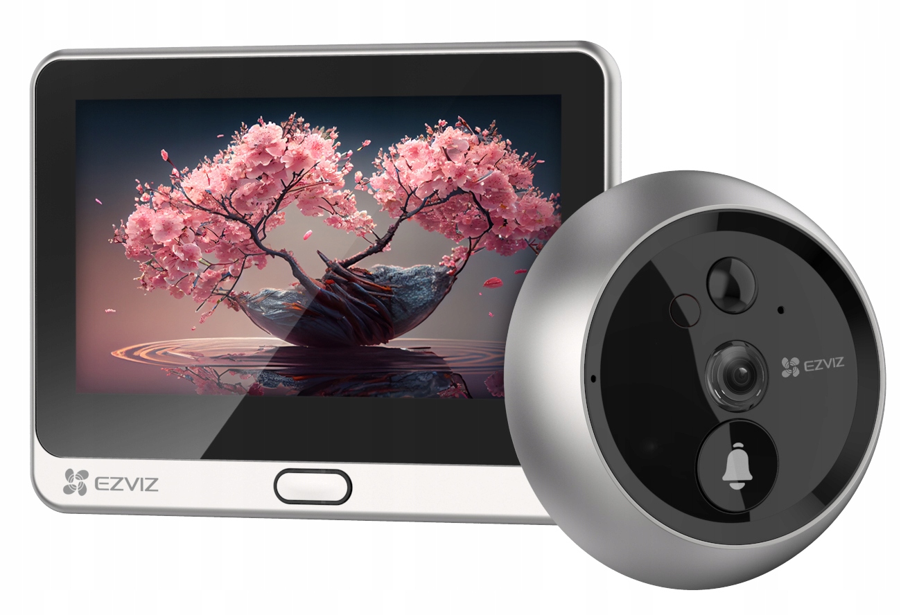 Elektroniczny Wizjer EZVIZ DP2 2K 3MPx WIFI Wbudowany Akumulator Aplikacja