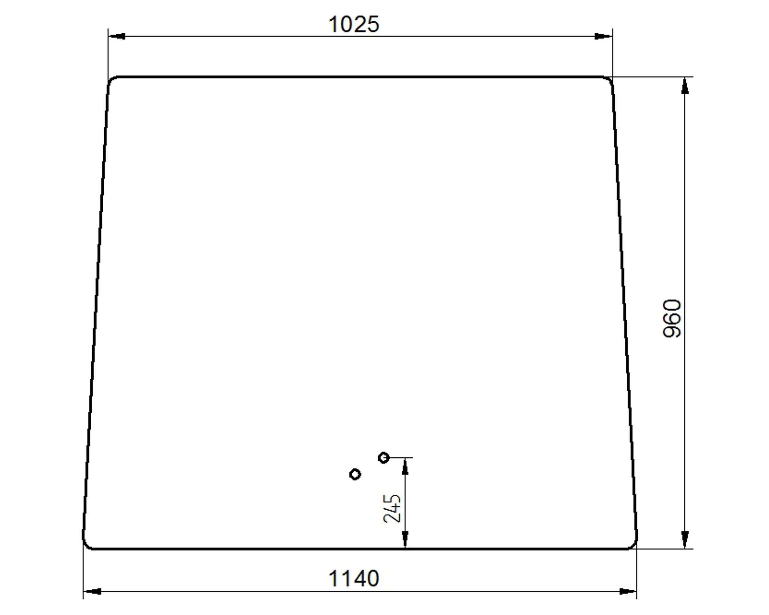 čelní sklo pro traktor John Deere R264577