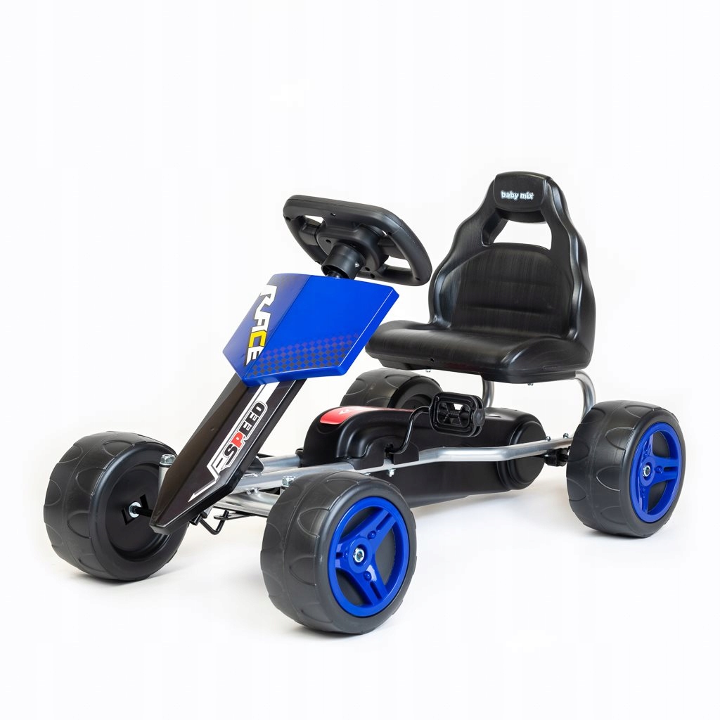 Babymix Speedy Gokart na pedały, plastikowe koła Baby Mix Niebieski