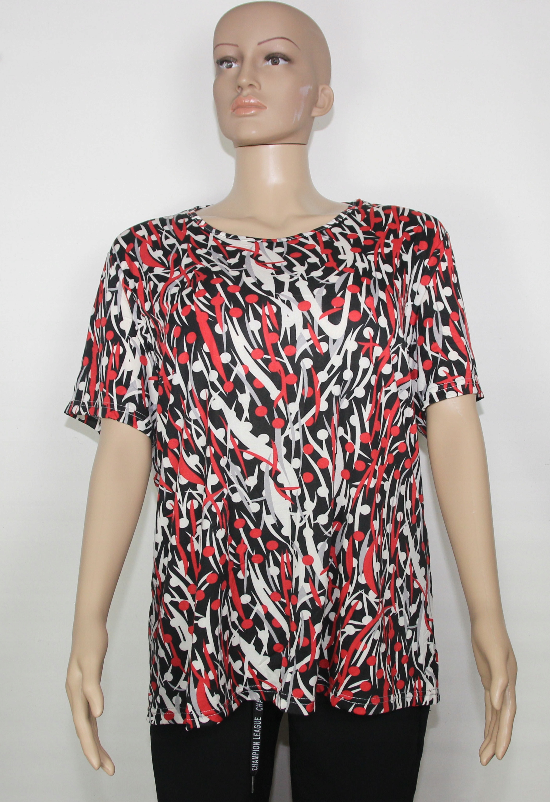 Bluzka KOSZULKA kobieca wygodna modny wzór 5XL