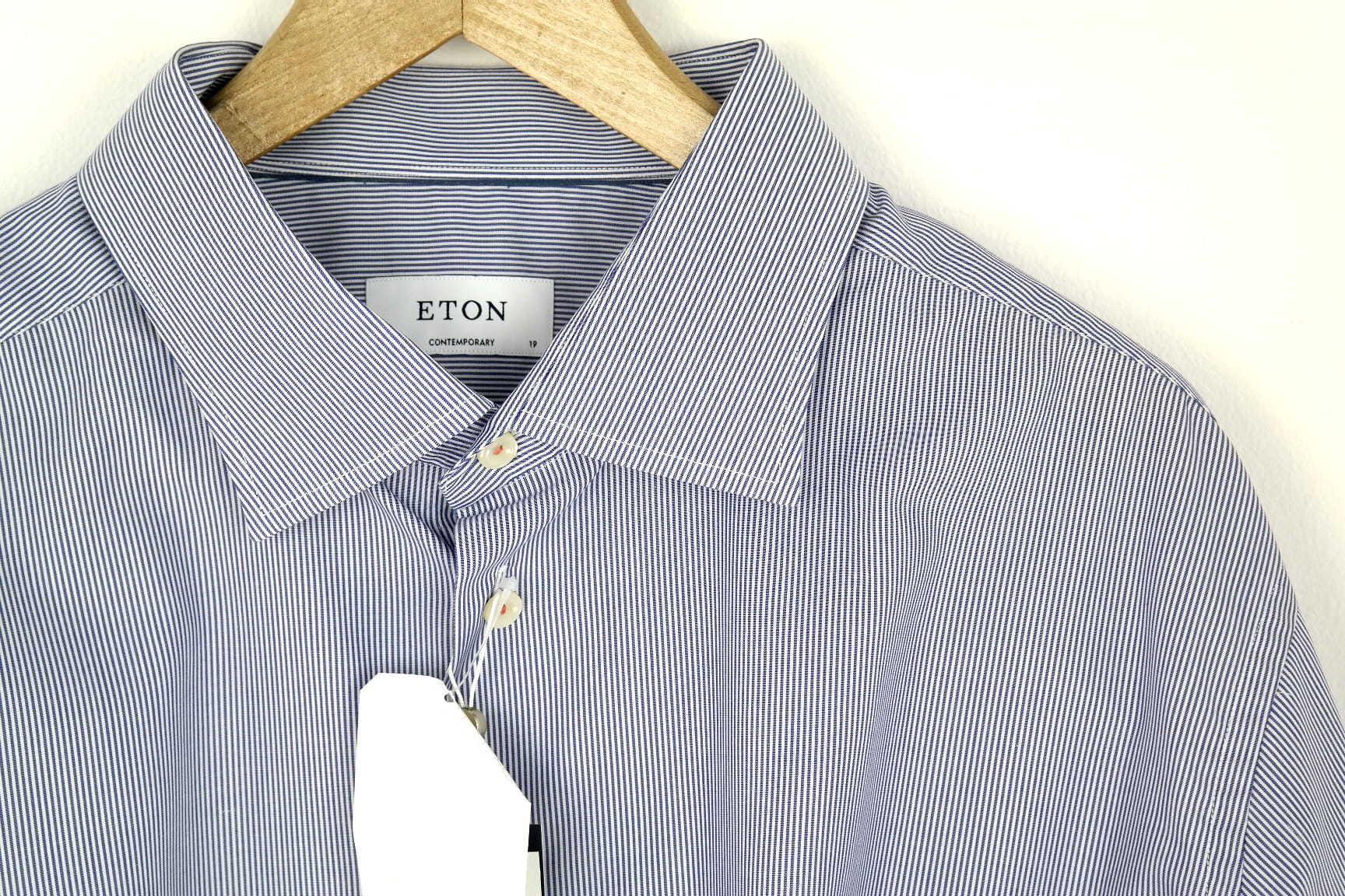 ETON Pánska košeľa modré prúžky KET03 (XXXL)