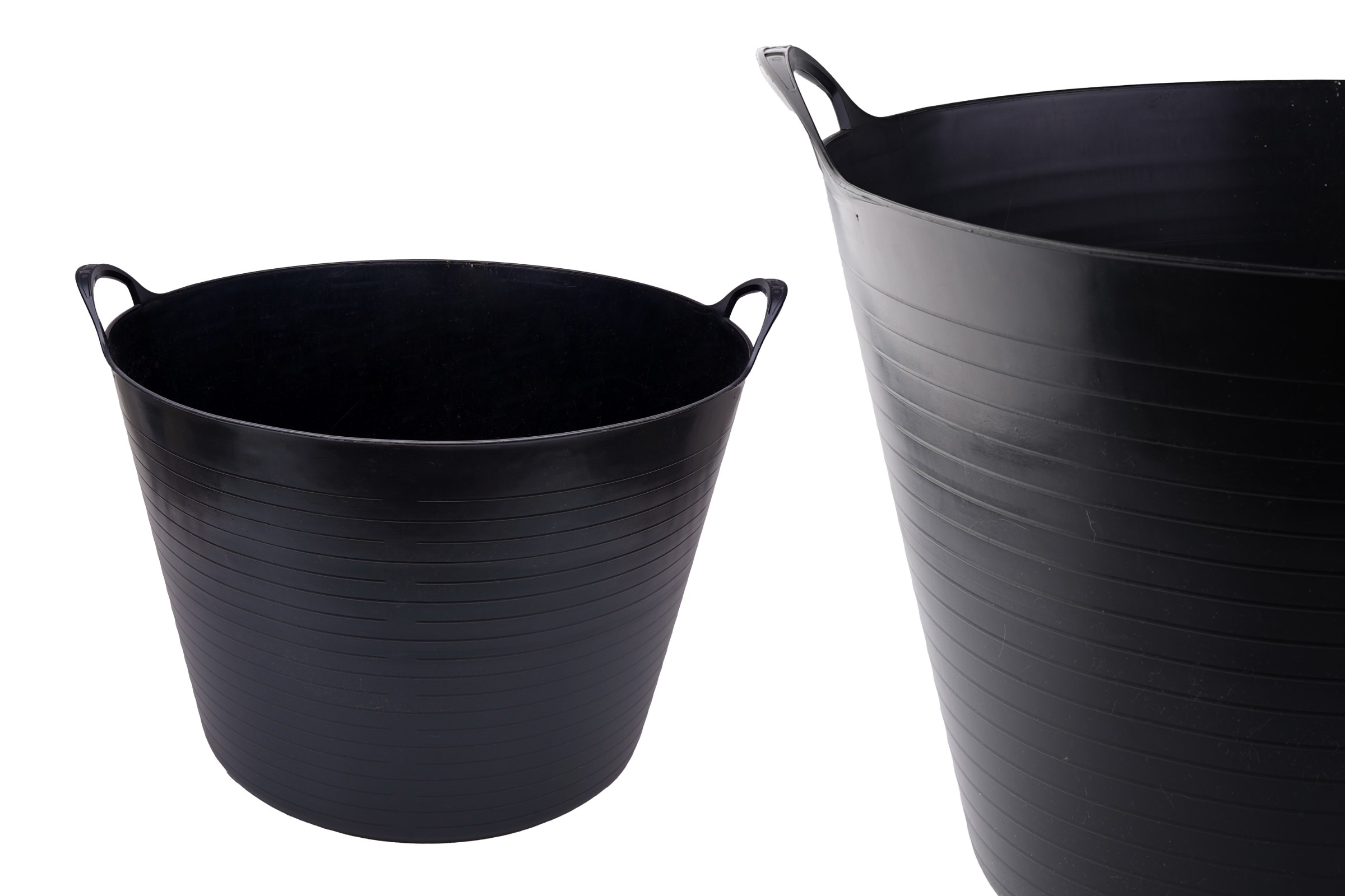 POJEMNIK ELASTYCZNY KOSZ MOCNY WIADRO CZARNY 42L