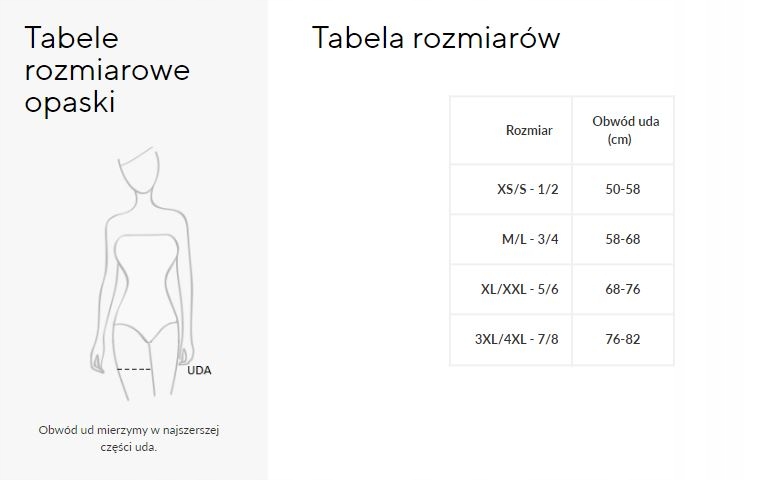 Opaska na Uda Siateczkowa Beżowa Gabriella 3/4 Rozmiar M/L