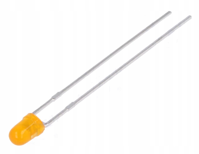LED 3 мм оранжевый мигающий x2pcs