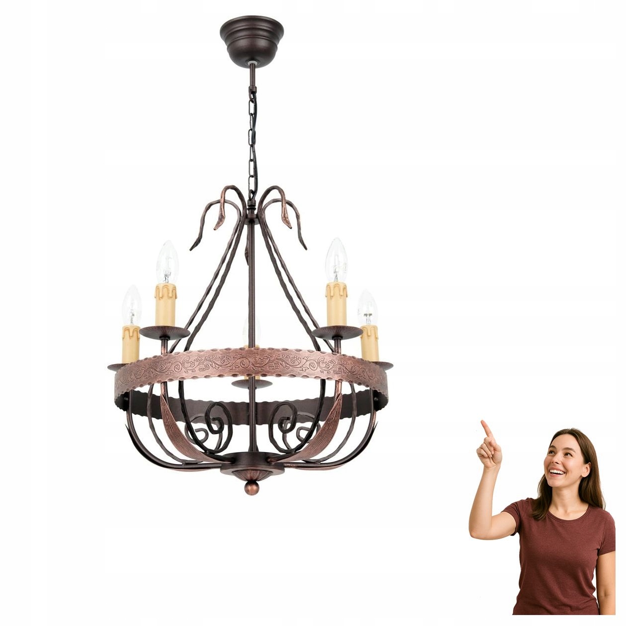 5-ramenný luster Loara 746 Luminex