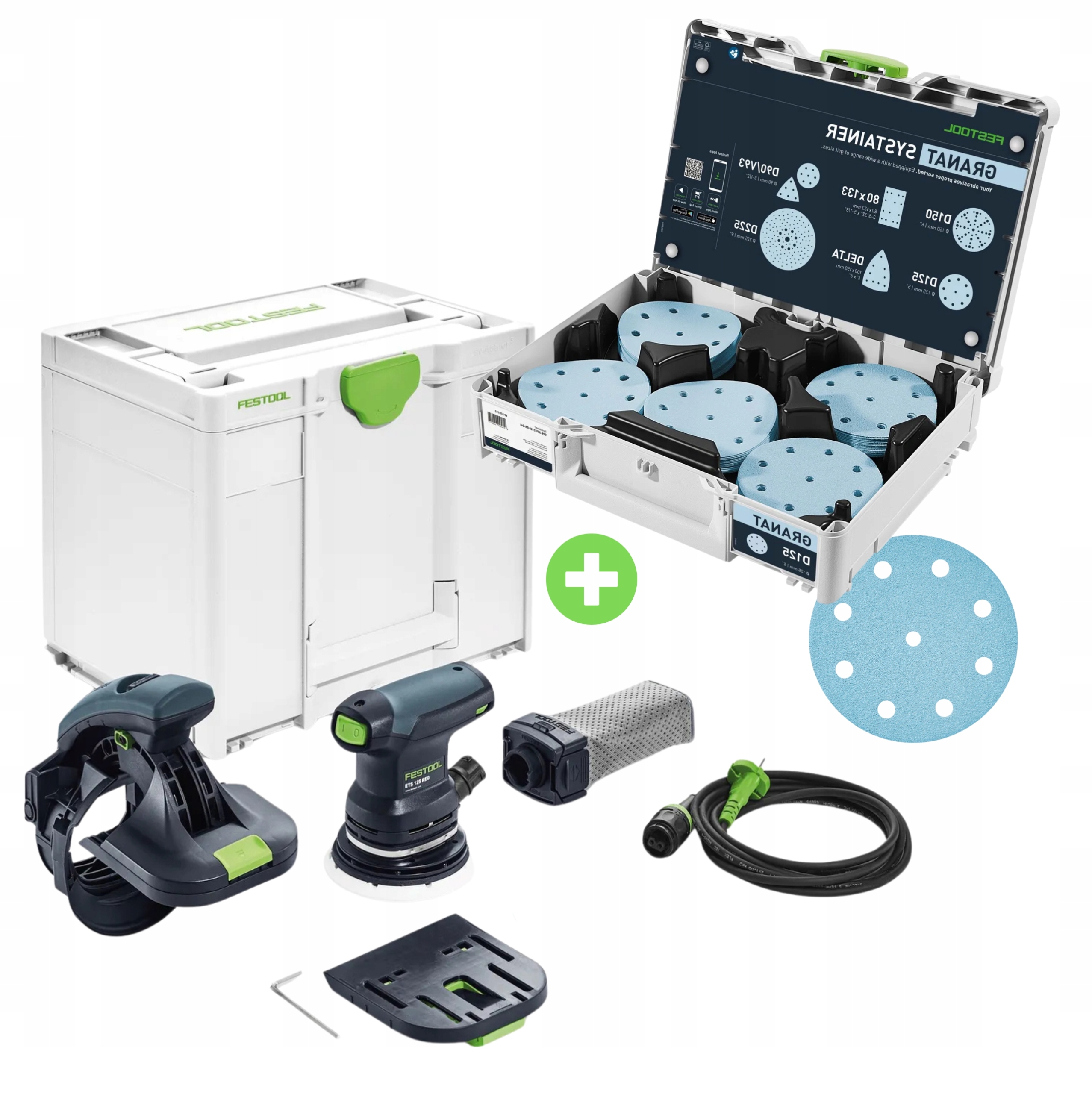 Szlifierka Krawędziowa Es-ets 125 Plus Festool Systainer Z Papierami