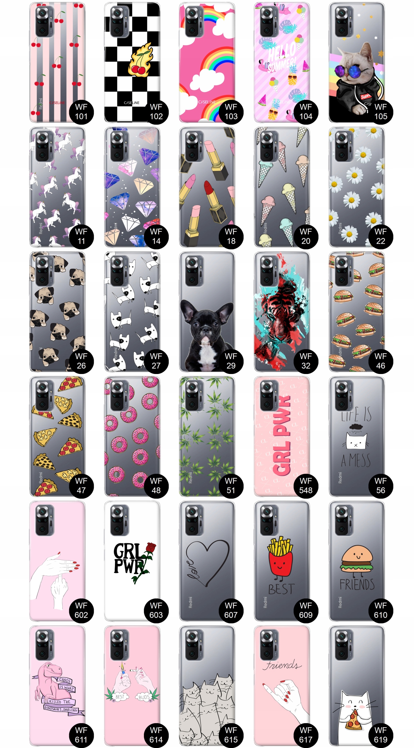 Etui do Xiaomi Redmi Note 10 Pro case guma wzory