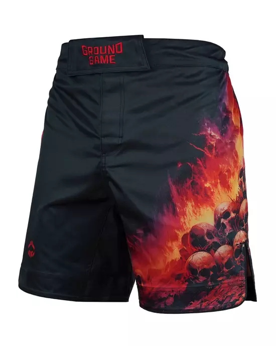 Kraťasy Mma Bjj Ground Game Inferno Tréninkové šortky pro bojové sporty M