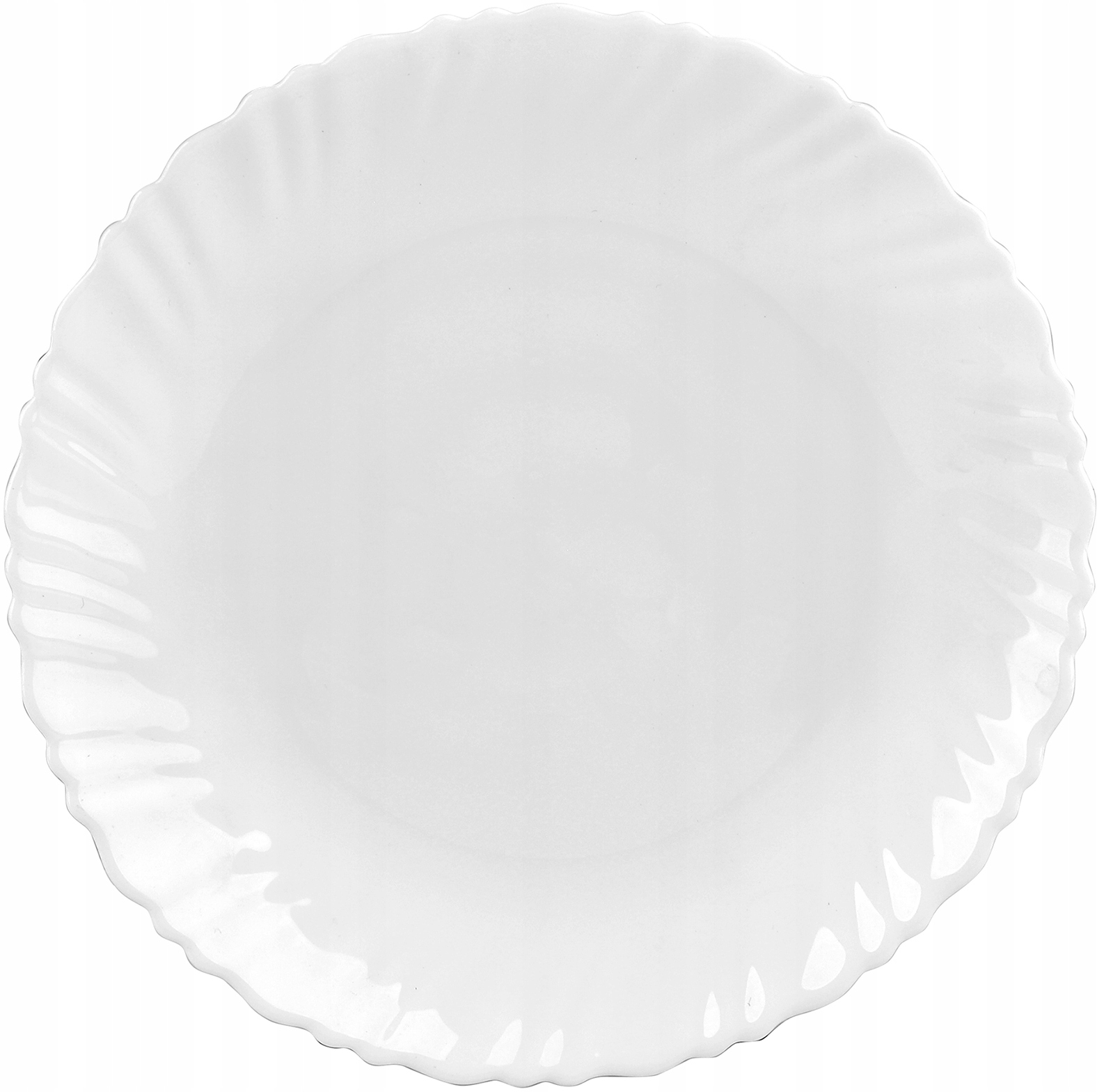 Serwis talerzy zestaw komplet OBIADOWY 36 elementów 12 osoby kpl. szkło Kolor biały