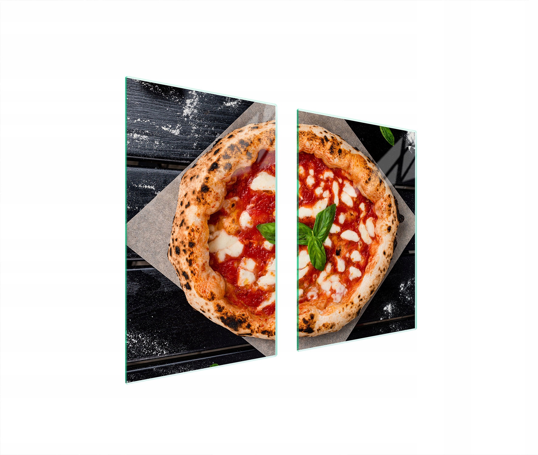 Ochranná Skleněná Deska Do Kuchyně 65x52 Pizza Tvrzené Sklo