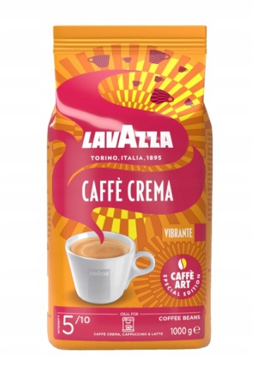 1x 1kg Lavazza Caffe Crema Vibrante kawa ziarnista moc 5/10