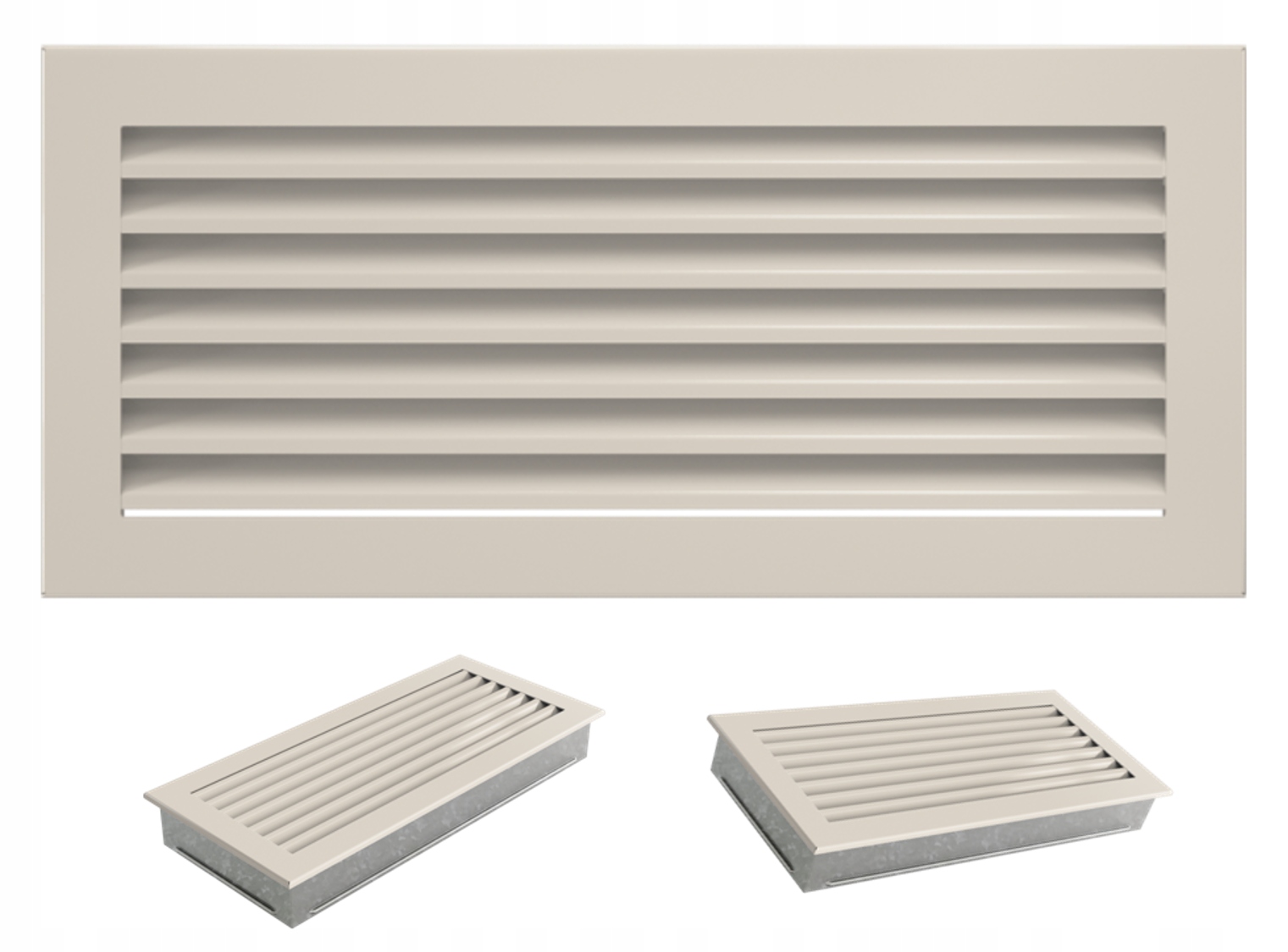 Ventilační Krbová Mřížka Fresh krémová 17x37 Malovaná Moderní