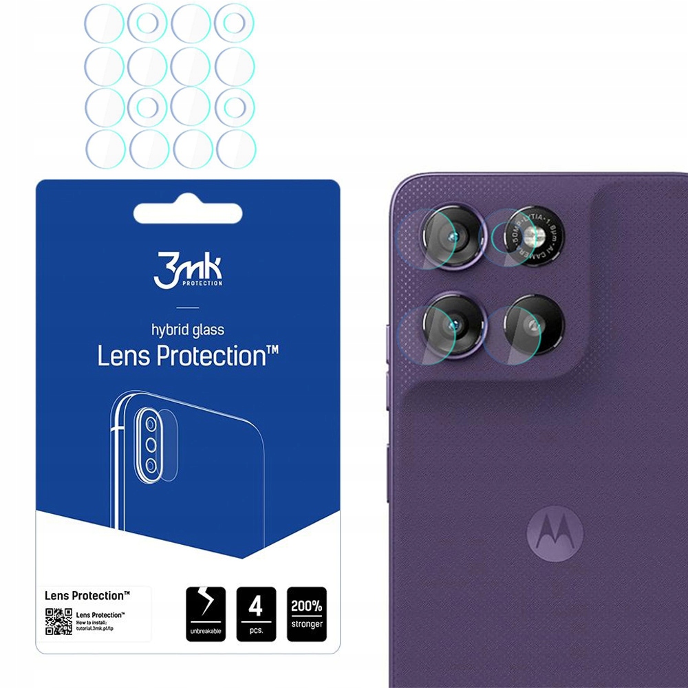 Szkło hybrydowe 3mk Lens Protection do obiektywu aparatu na Motorola Moto