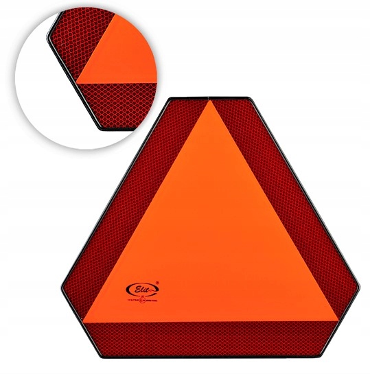 Trójkąt Tablica ostrzegawcza do pojazdów wolnobieżnych Przyczepy traktora